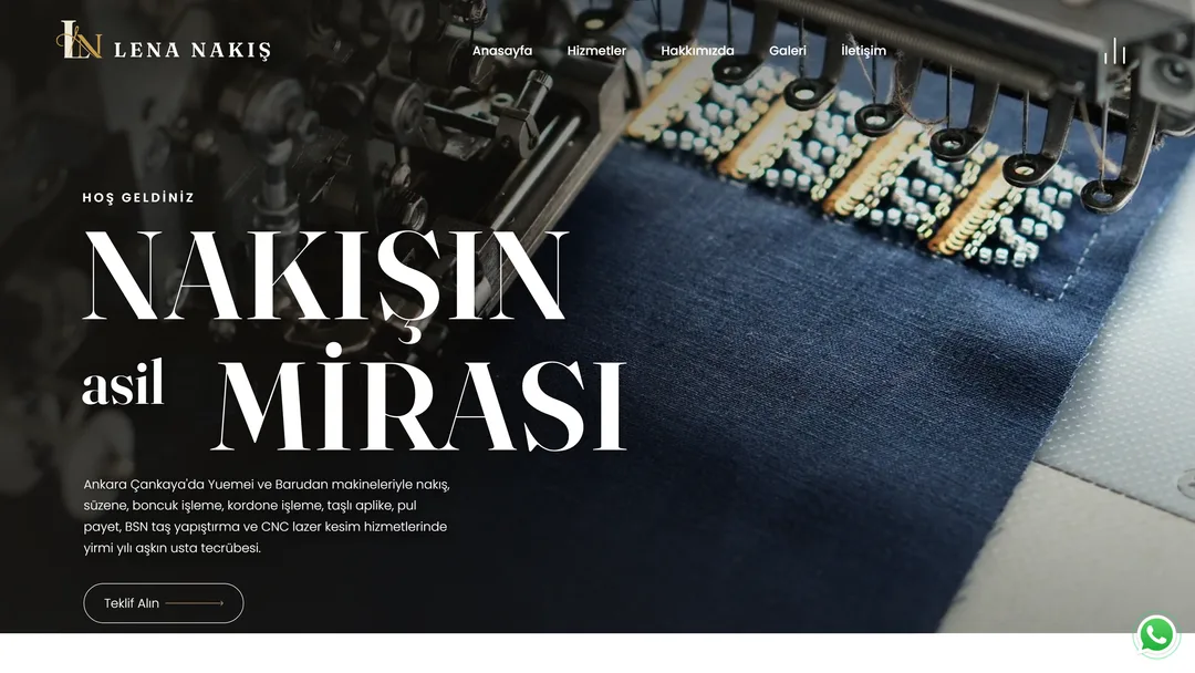 Lena Nakış — Tekstil · Nakış atölyesi